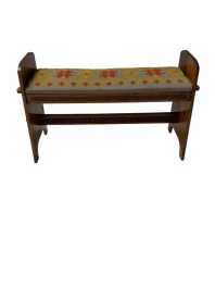 Swedish Mid-Century Modern Ash Small Bench or Stool, 1960s